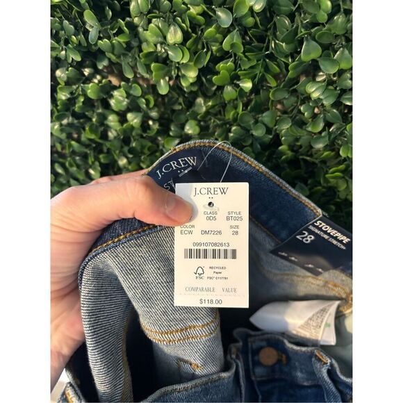Women's J.Crew Stovepipe Signature Stretch+ Jeans - Size 28- NWT - Picture 4 of 4